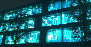 Light weight P10.4 Transparent led screens 100x50cm Panel for shopping window ads