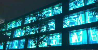 Light weight P10.4 Transparent led screens 100x50cm Panel for shopping window ads