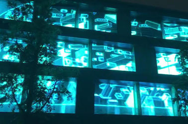 Light weight P10.4 Transparent led screens 100x50cm Panel for shopping window ads