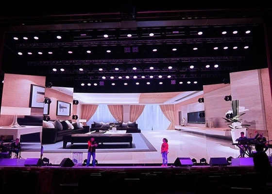 จอแสดงผล LED ให้เช่าในร่ม 1,000 Nits สเกลสีเทา 16 บิต อายุการใช้งาน 100,000 ชั่วโมง